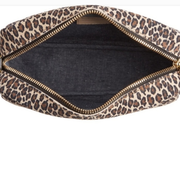Clare V. Midi Sac Leopard Print Leather Crossbody Bag - Picture 3 of 7